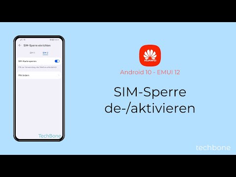 SIM-Sperre aktivieren oder deaktivieren - Huawei [Android 10 - EMUI 12]