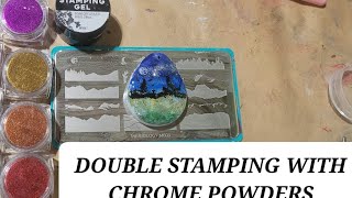 Double Stamping With Chrome Powders Redemption Video | Resin Art Jewelry | Beginners Tutorial