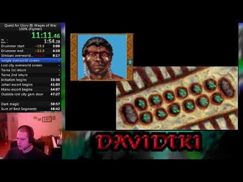 Quest for Glory 3 Fighter 100% in 48:20 by davidtki