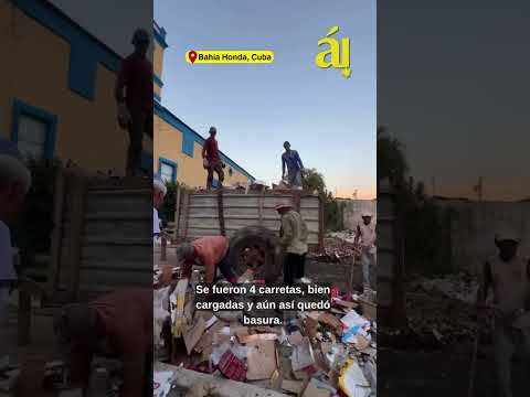 Crisis en Cuba: Joven cubano costea recogida de basura ante abandono estatal