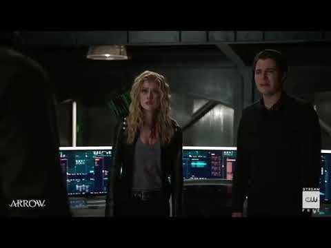 Arrow 8x04 Oliver meet his future daughter and son