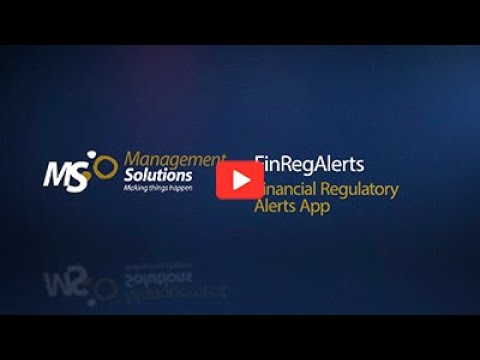 Financial regulatory alerts video thumbnail