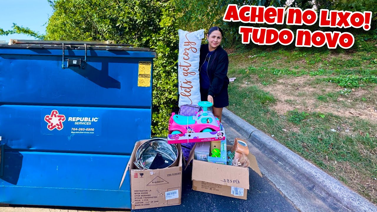 Achei no lixo dos Estados Unidos! Tudo novo!