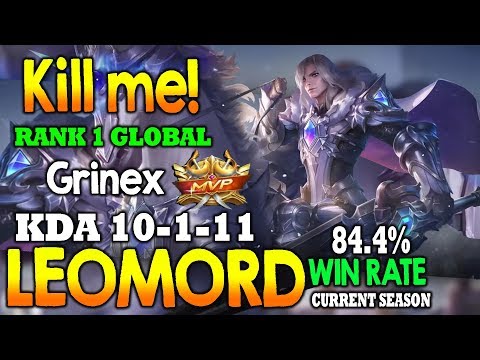 SAVAGE and MANIAC!! Leomord is so OP!! Top 1 Global Leomord by Grinex - Mobile Legends