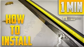 How To Install A Garage Door Threshold Seal In Under 1 Minute!