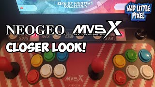 Neo Geo MVSX Arcade Machine Closer Look! Control Panel Inspection!