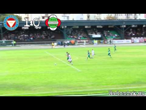 Garbarnia Kraków - Radomiak Radom 2:1 skrót meczu HD [08.09.2012]