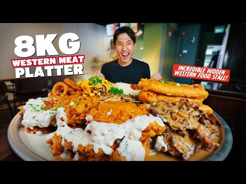 8KG MONSTER WESTERN FOOD PLATTER?! | INCREDIBLE Hidden Western Food Stall!