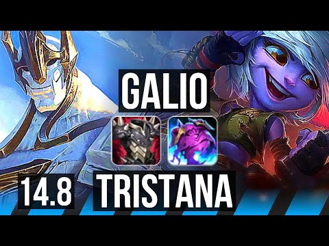 GALIO vs TRISTANA (MID) | 1800+ games | KR Master | 14.8
