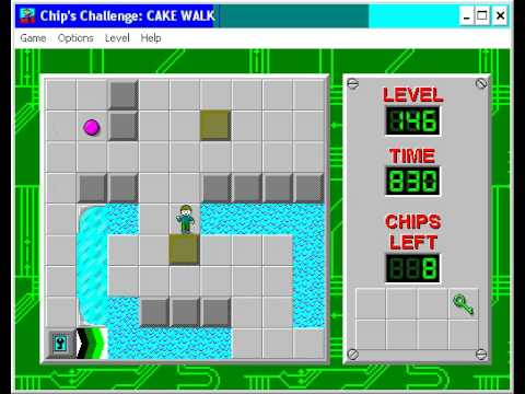 Chip's Challenge 1 Level 146 (Cake Walk) - 712 seconds