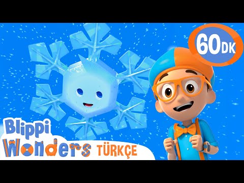 Kar Taneleri Nasıl Olur? ❄️ Blippi Gökyüzünde! | Blippi Türkçe - Çocuklar için Eğitici Videolar