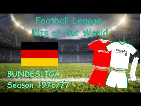 Germany: Football kits from Bundesliga season 1976-77