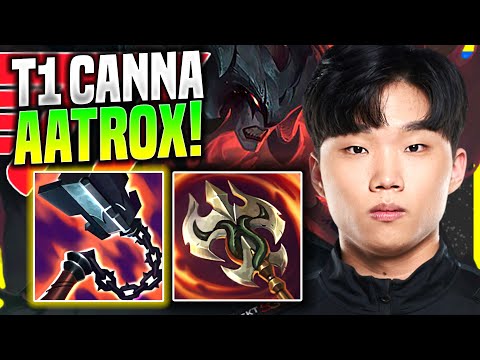 CANNA IS SO GOOD WITH AATROX! - T1 Canna Plays Aatrox Top vs Camille! | Preseason 11