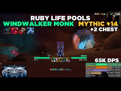 +2 Chest | Ruby Life Pools +14 | Windwalker Monk | 65k Overall DPS
