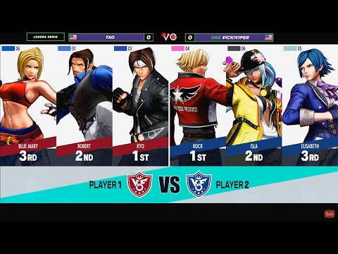 Bread and Butter 27 Losers Semis - VickiViper Vs. Tao - The King of Fighters XV