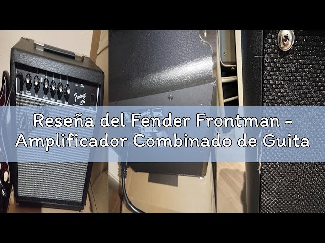 Vídeo relacionado con Fender Frontman - Amplificador Combinado de Guitarra de 20 G, 20 W, 2.5 x 20.3 cm, Color Negro