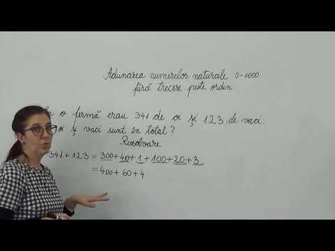 Adunarea numerelor 0-1000 fără trecere peste ordin