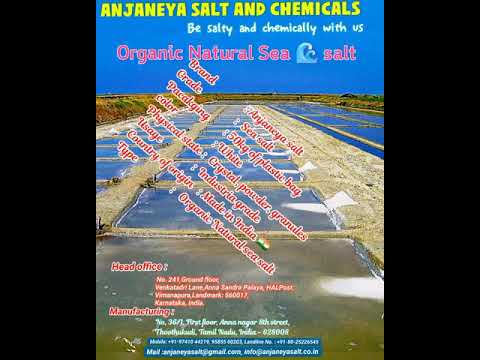 White crystal organic natural sea salt, packaging type: plas...