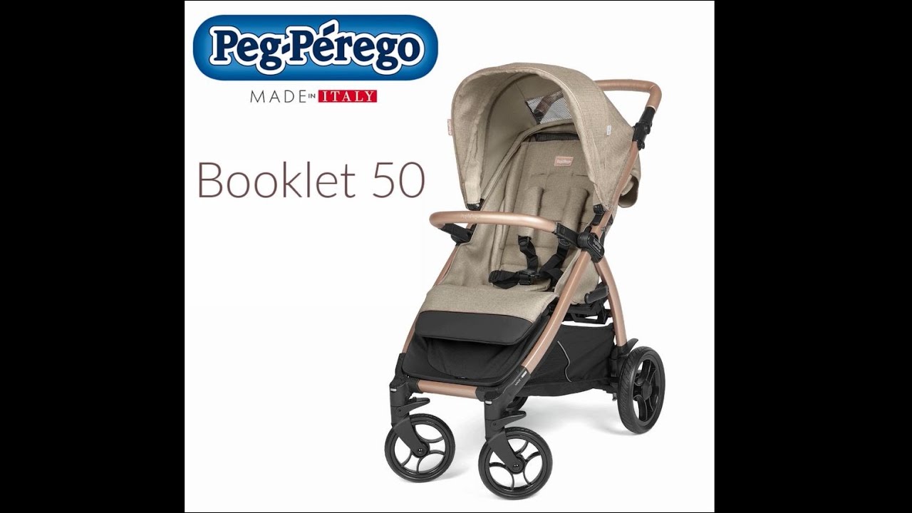 миниатюра 0 Видео о товаре Коляска прогулочная Peg-Perego Booklet 50, City Grey (Серый)