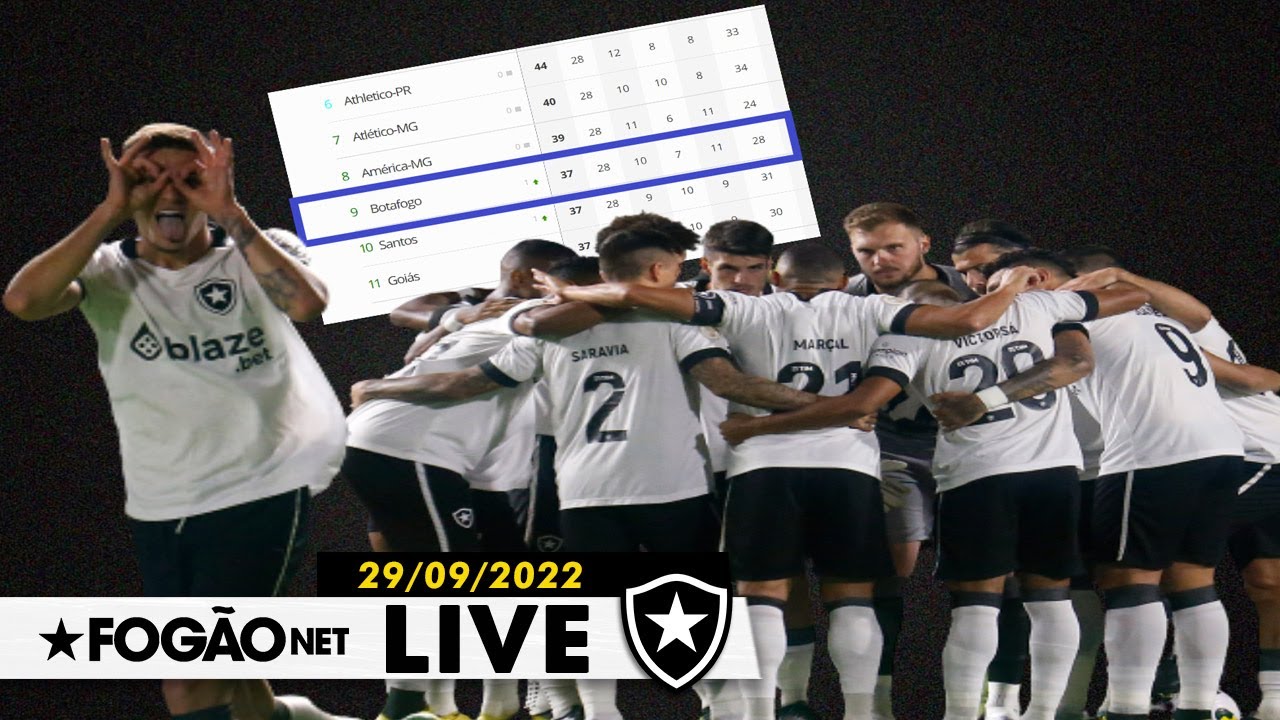 LIVE | Botafogo cola no G-8 e ir à Libertadores passa a ser um sonho possível