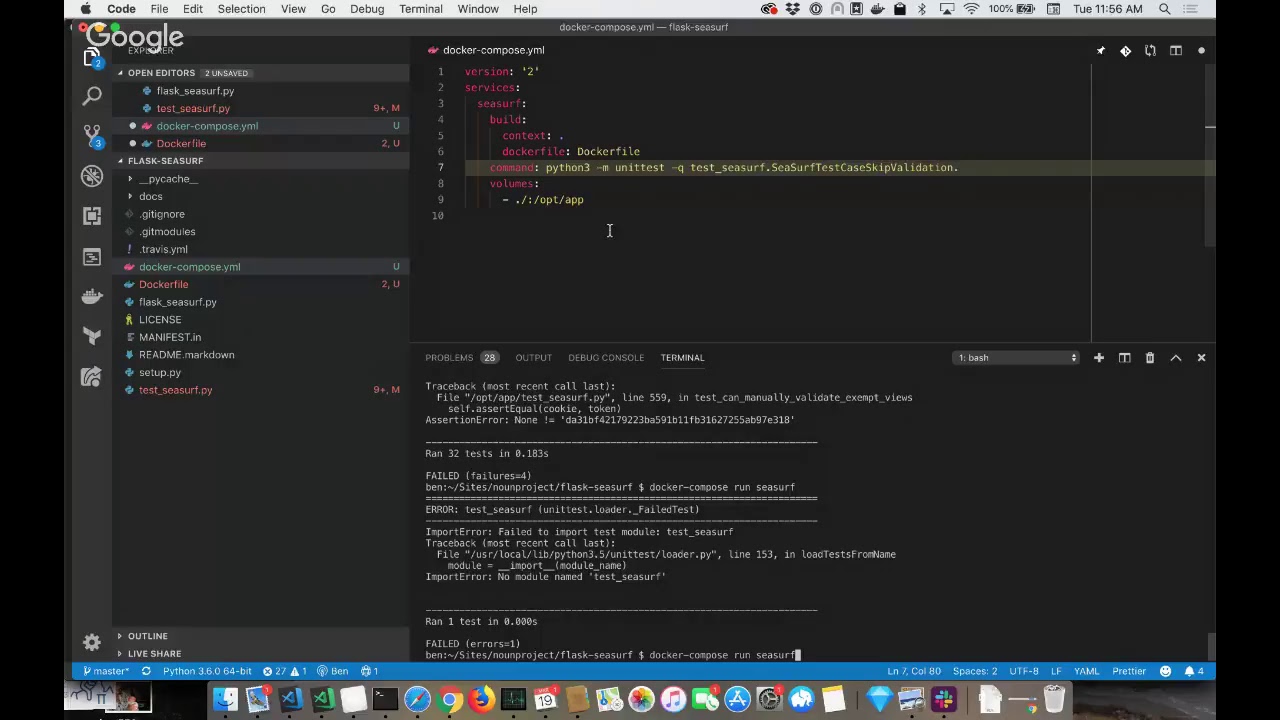 Ben and Sam Pairing on some Python code