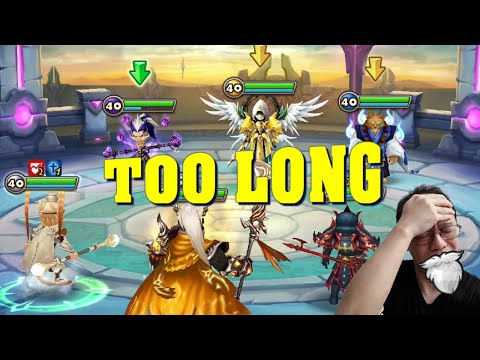 Summoners War - It took me too long to finish this siege battle match ...