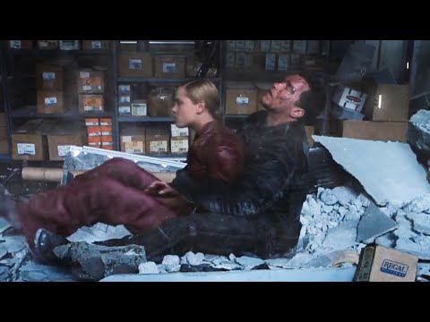 T-850 Fights T-X In Cyber Research Systems Scene | Terminator 3: Rise of the Machines