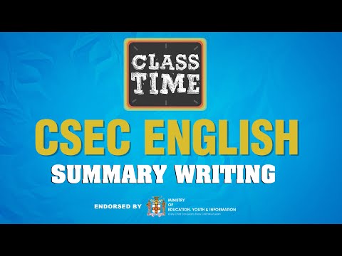 CSEC English - Summary Writing