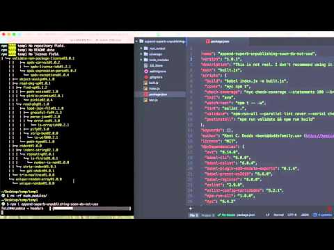 npm prepublish explained