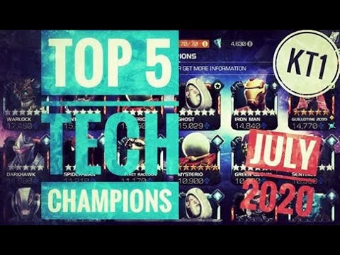 Top 5 TECH Champions In MCOC In July 2020!