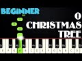 O Christmas Tree | BEGINNER PIANO TUTORIAL + SHEET MUSIC by Betacustic