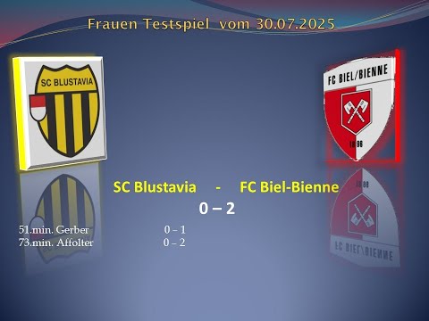 Frauen Testspiel SC Blustavia - FC Biel-Bienne