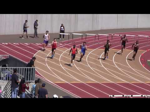 Husky Invitational 2019 - 300m Hurdles Varsity Boys Section 2