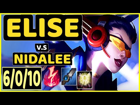 NJI (ELISE) vs NIDALEE - 6/0/10 KDA JUNGLE CHALLENGER GAMEPLAY - EUW