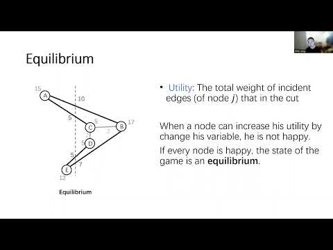 STOC 2023 - 4B - Computing better approximate pure Nash equilibria in cut games via SDPs.