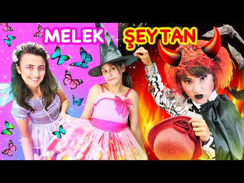 Komik video Türkçe! Ayşe parti için kostüm seçemiyor! MELEK Mİ ŞEYTAN MI?