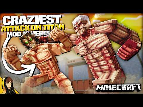 This New ATTACK ON TITAN Mod for MINECRAFT is INSANE!.. (Danny's AoT)