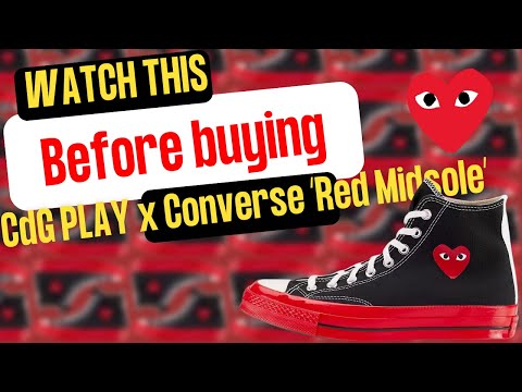 Converse CdG PLAY Red Midsole Review