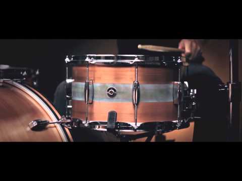 Q Drum Co 14x8" Brushed Copper Snare w/ Patina Stripe