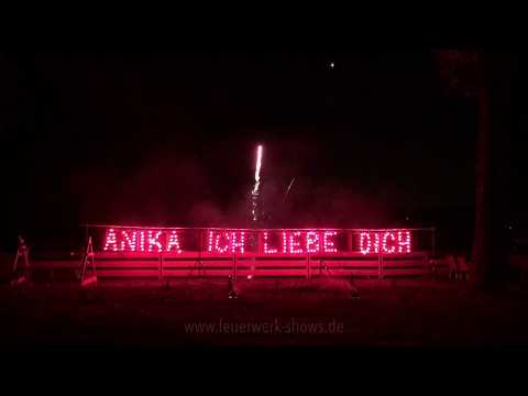 Pyrotechnischer Heiratsantrag in Berlin beim Seehotel Grunewald am 16.11.2017 Pyrotechnischer Heiratsantrag in Berlin beim Seehotel Grunewald am 16.11.2017