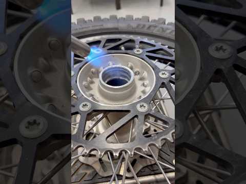 Dirt bike wheel bearings installation 🔥🧊 easy deal 👍#dirtbike #dirtbiketricks