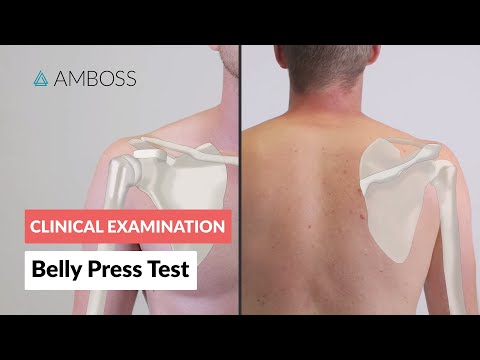 Examination of the Rotator Cuff -  Belly Press Test - Clinical Examination