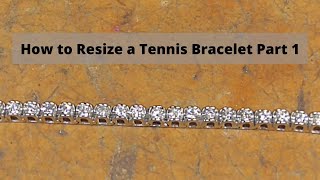 How to Resize a 14kt White Gold Diamond Tennis Bracelet - Jewelry Repair Tutorial Part 1