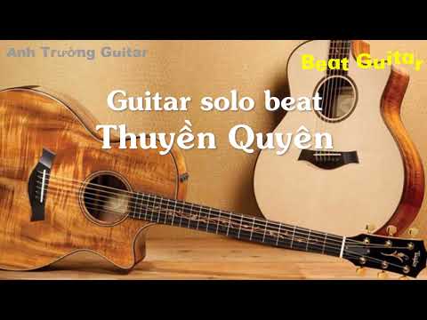 Karaoke Thuyền Quyên - Diệu Kiên Guitar Solo Beat Acoustic | Anh Trường Guitar