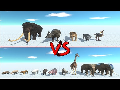Prehistoric vs Modern Mammals - Animal Revolt Battle Simulator