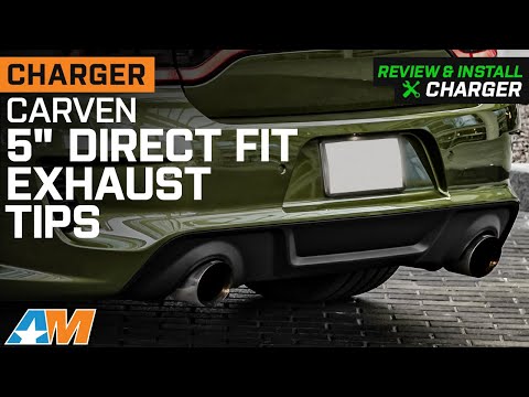 2015-2022 Charger Carven Exhaust 5-Inch Polished Direct Fit Exhaust Tips Review & Install