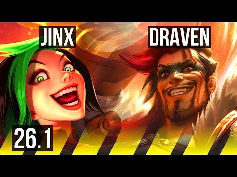 JINX & Zilean vs DRAVEN & Karma (ADC) | Good KDA: 16/2/10, 43K damage | EUW Challenger | 26.1