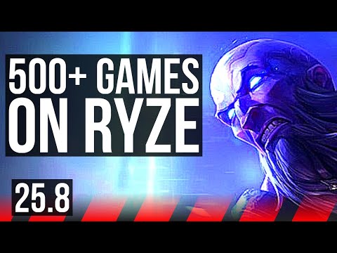 RYZE vs JAYCE (TOP) | 500+ games | EUW Master | 25.8