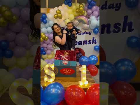 1st birthday | baby boy shivansh’s birthday | special day 03 feb | Birthday decoration