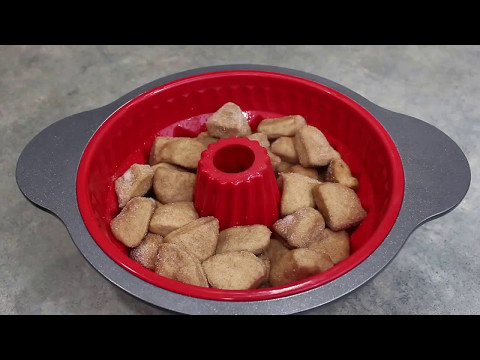Monkey Bread 🐵 Recipe Made in Boxiki Kitchen SIlicone Bundt Pan